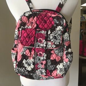 Vera Bradley Small Backpack - Mocha Rouge